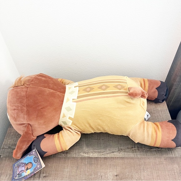 NWT Disney Parks Cuddleez Wish Valentino The Goat Large Plush Yellow Brown 24” - Picture 3 of 7